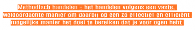 Definitie methodisch handelen
